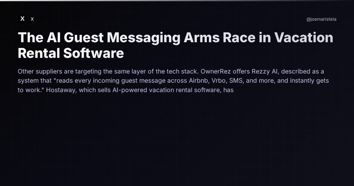 The AI Guest Messaging Arms Race in Vacation Rental Software