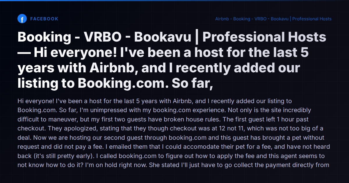 Expanding From Airbnb to Booking.com: What Hosts Need to Know About Multi-Channel Growing Pains