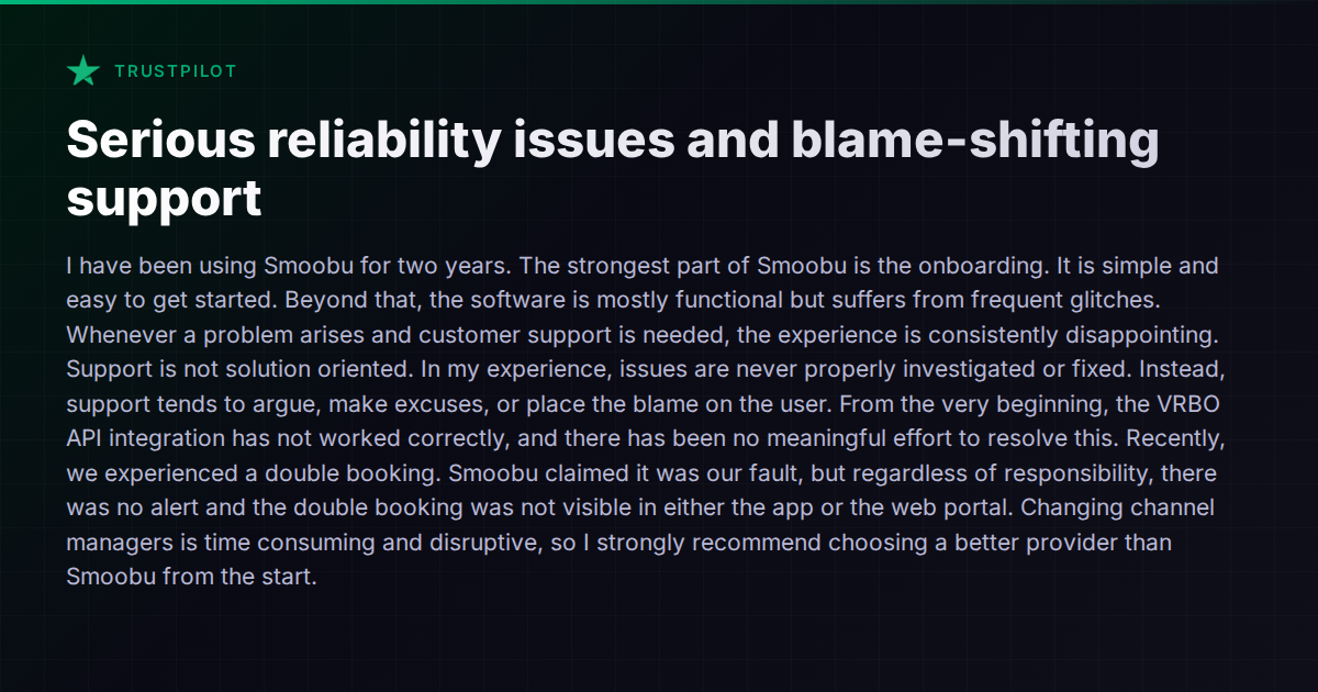 When Your Channel Manager Causes the Double Booking — And Blames You for It