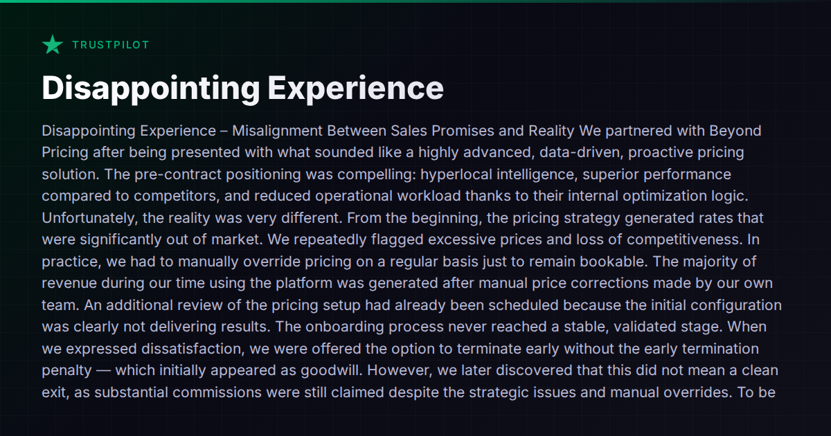 When Your Dynamic Pricing Tool Needs You to Do the Pricing