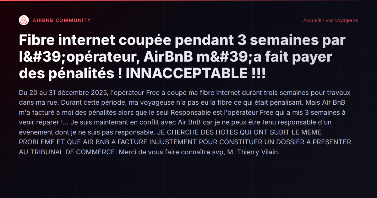 Coupure internet, panne de chaudière, dégât des eaux : qui paie quand l'annonce ne correspond plus à la réalité ?