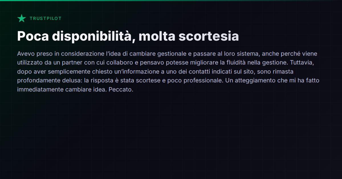 Quando il primo contatto con un PMS ti fa cambiare idea: il peso della pre-vendita nella scelta del gestionale